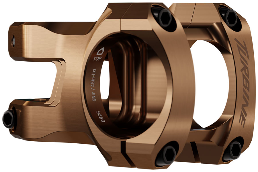 RaceFace Turbine Stem - 50mm, 35mm Clamp, +/-0, 1 1/8", Kashmoney Gold