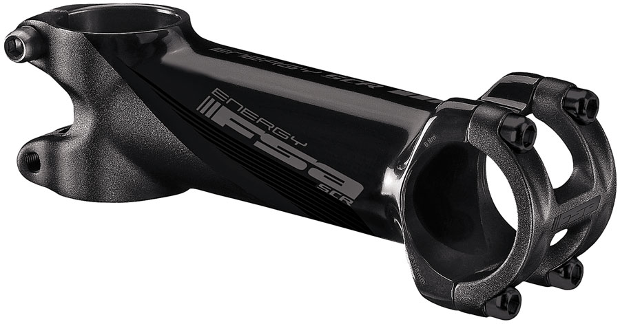 Full Speed Ahead Energy SCR Stem - 130mm, 31.8 Clamp, -6, 1 1/8", Alloy, Black/Gray