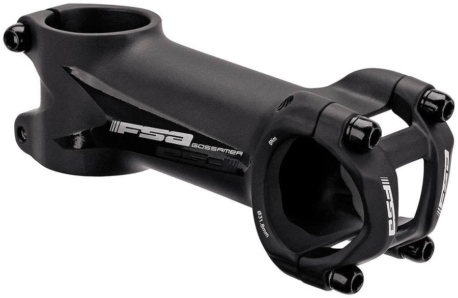 FSA Gossamer Stem, 31.8mm Clamp Diameter, 70mm Length, ±6° Angle, Road/Gravel Use – Alloy