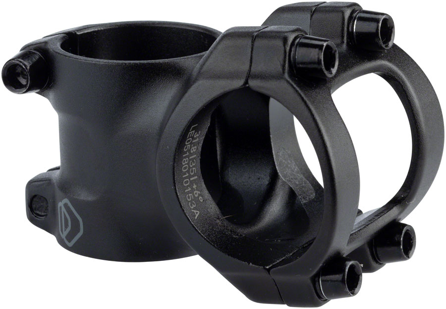 MSW 6 Stem - 35mm, 31.8 Clamp, +/-6, 1 1/8", Aluminum, Black