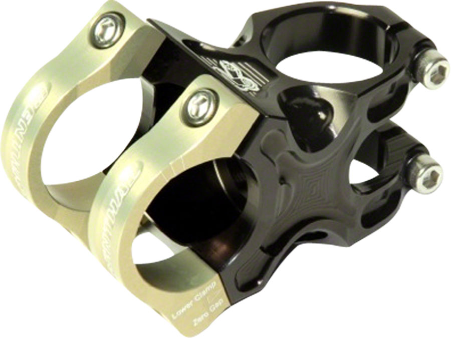 Renthal Apex Stem - 40mm, 31.8 Clamp, +/-6, 1 1/8", Aluminum, Black/Gold