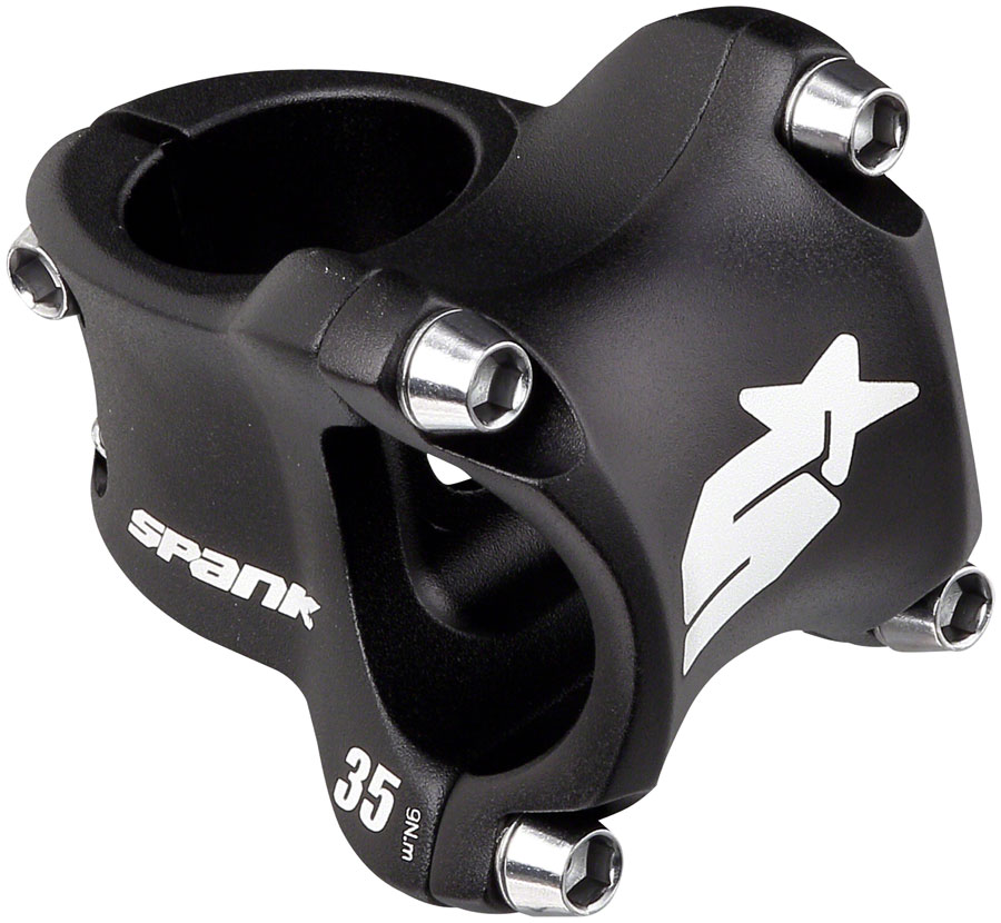 Spank Spike Race 2 Stem - 35mm, 31.8 Clamp, +/-0, 1 1/8", Aluminum, Black