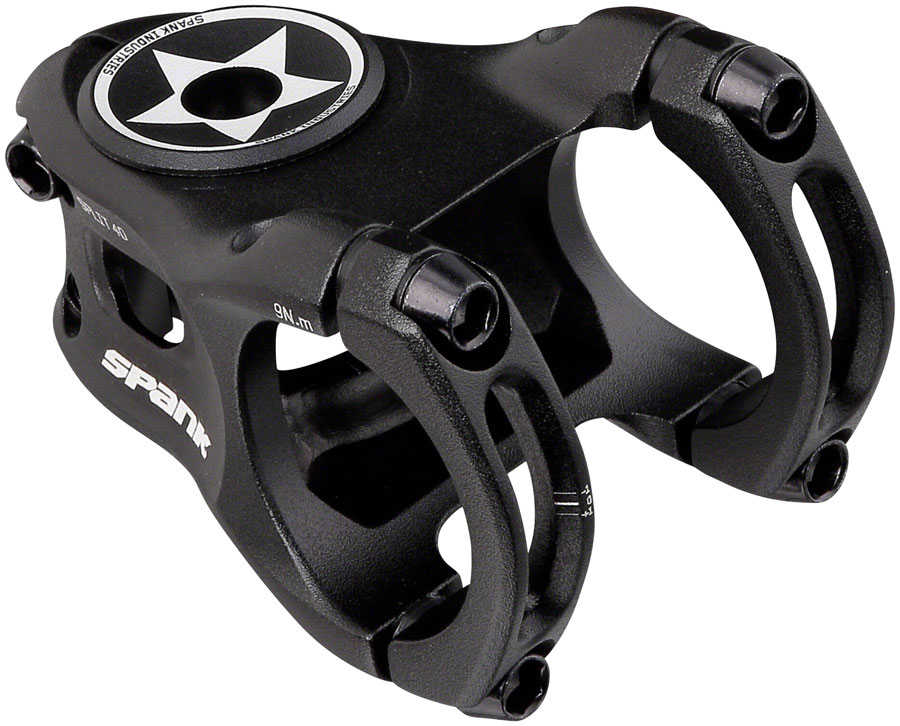 Spank Split 35 Stem - 40mm, 35 Clamp, +/-0, 1 1/8", Aluminum, Black
