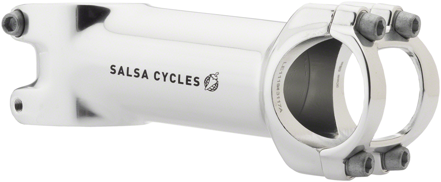Salsa Guide Stem - 90mm, 31.8 clamp, +/-6, 1 1/8", Aluminum, Silver