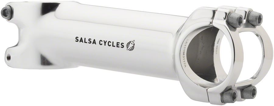 Salsa Guide Stem - 110mm, 31.8 clamp, +/-6, 1 1/8", Aluminum, Silver