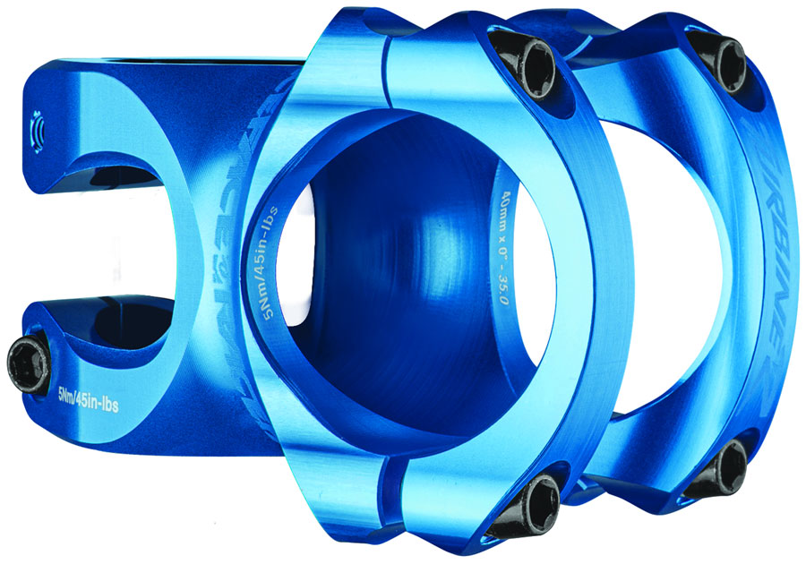 RaceFace Turbine R 35 Stem - 40mm, 35mm Clamp, +/-0, 1 1/8", Blue
