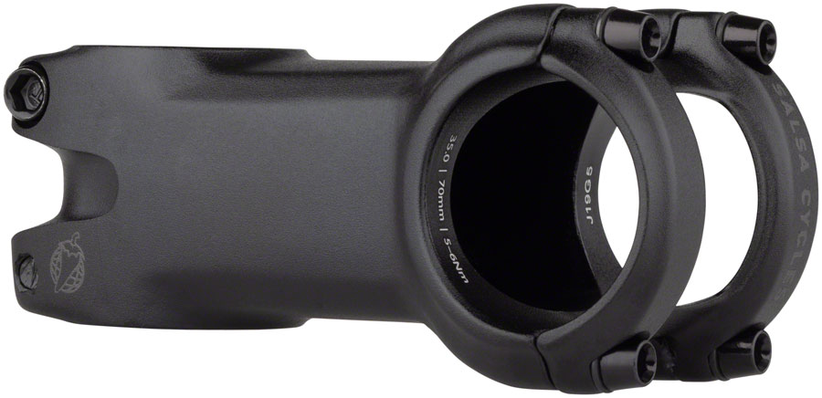 Salsa Guide Trail Stem- 70mm, 35.0 Clamp, 0 Degree, 1 1/8", Aluminum, Black