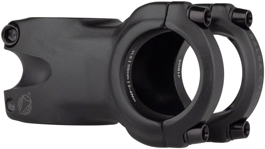 Salsa Guide Trail Stem- 50mm, 31.8 Clamp, 0 Degree, 1 1/8", Aluminum, Black