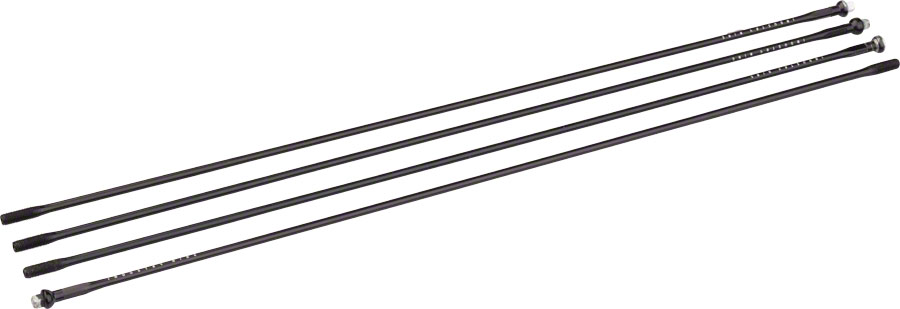 Industry Nine EN305 BC360 and BC450 29" Spoke Kit: 297 and 299mm, 4pcs, Black