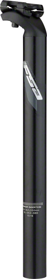 FSA Energy SB20 Seatpost 31.6 x 350mm Gray Graphic, Black