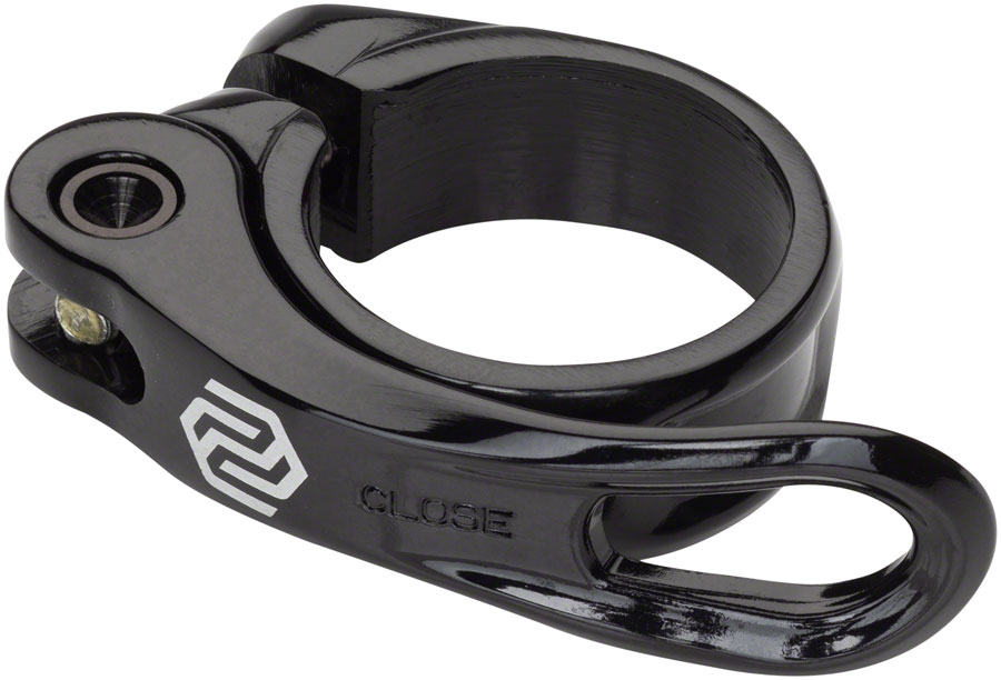 Promax QR-1 Seatpost Clamp - 34.9mm, QR, Black