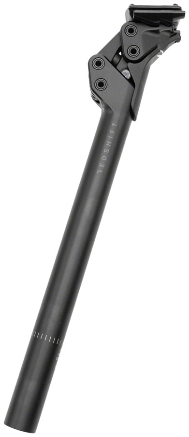Redshift Sports ShockStop Pro Race Suspension Seatpost - 27.2 x 350mm, 20mm Travel, Aluminum, Black