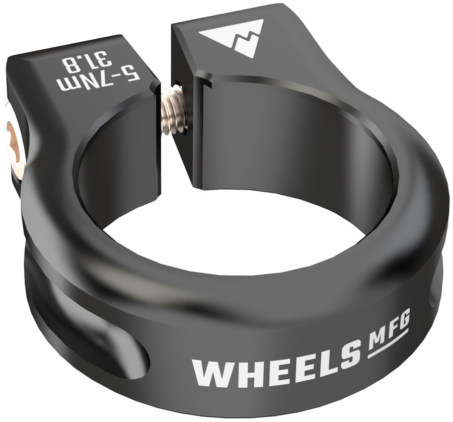 Wheels Manufacturing Seatpost Clamp - 31.8mm, Bolt-On, Black
