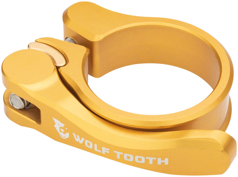 Wolf Tooth Components Quick Release Seatpost Clamp - 34.9mm, QR, Gold