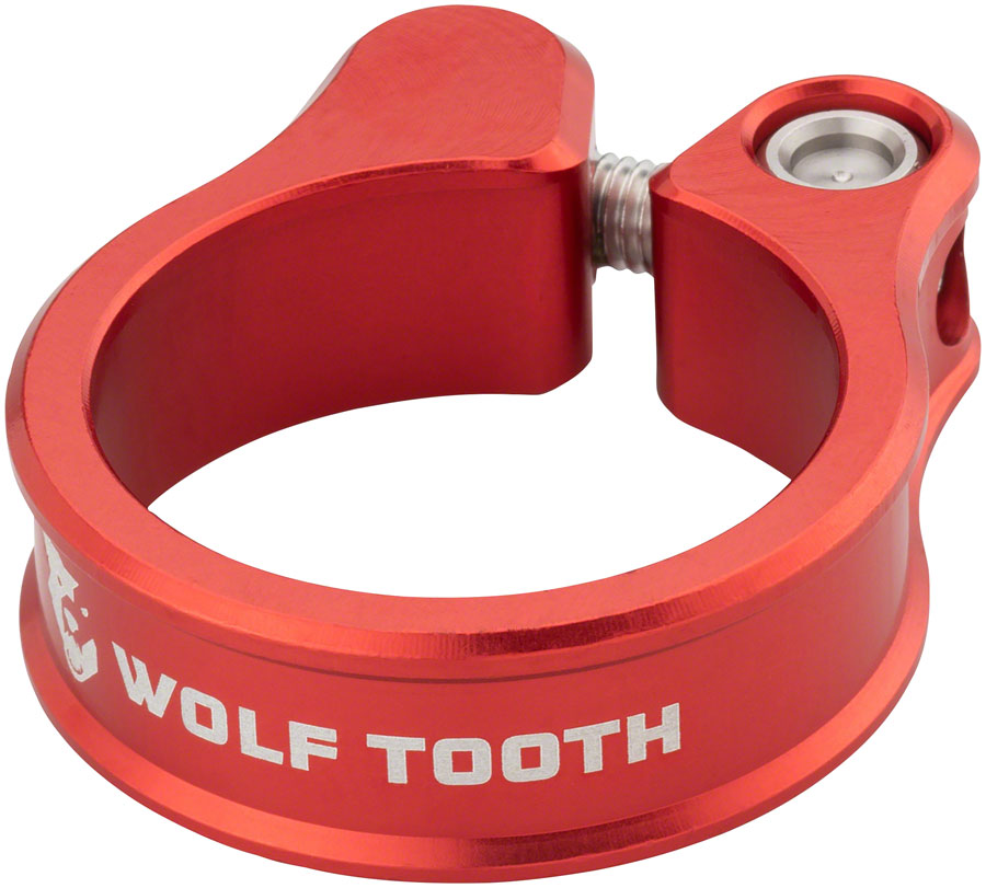 Wolf Tooth Seatpost Clamp - 31.8mm, Bolt-On, Red