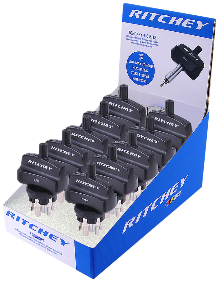 Ritchey Torque 5Nm Key Set: 6 Pc~ M3/4/5, T20/25 (case of 10)