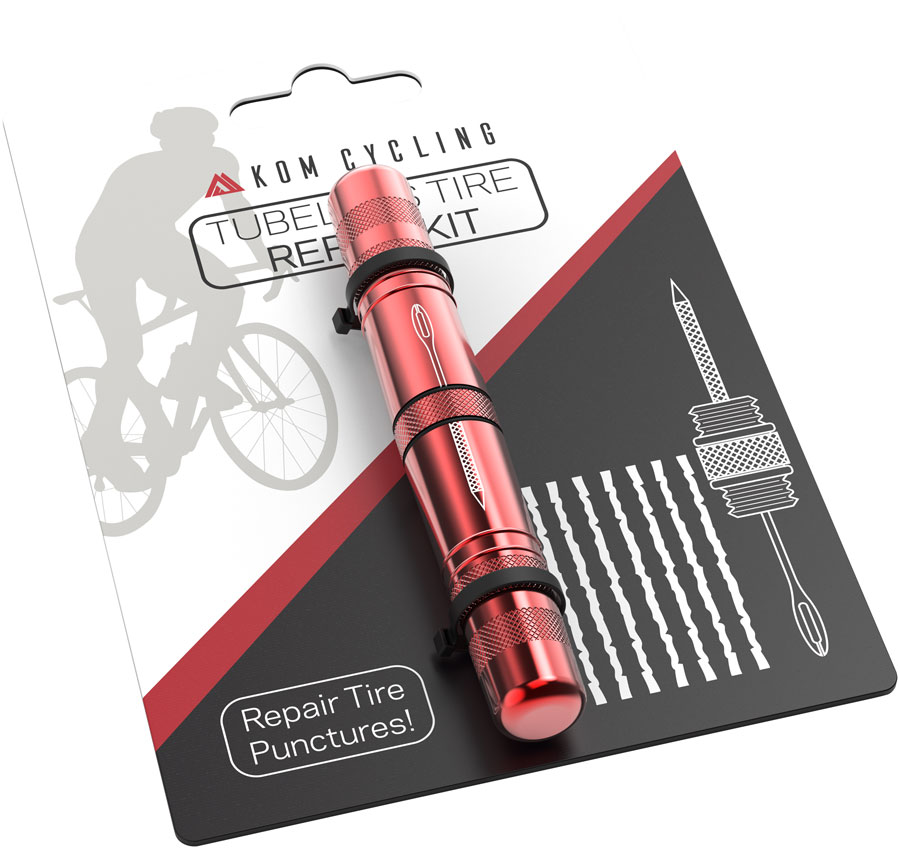 KOM Cycling Tubeless Tire Repair Tool - Red