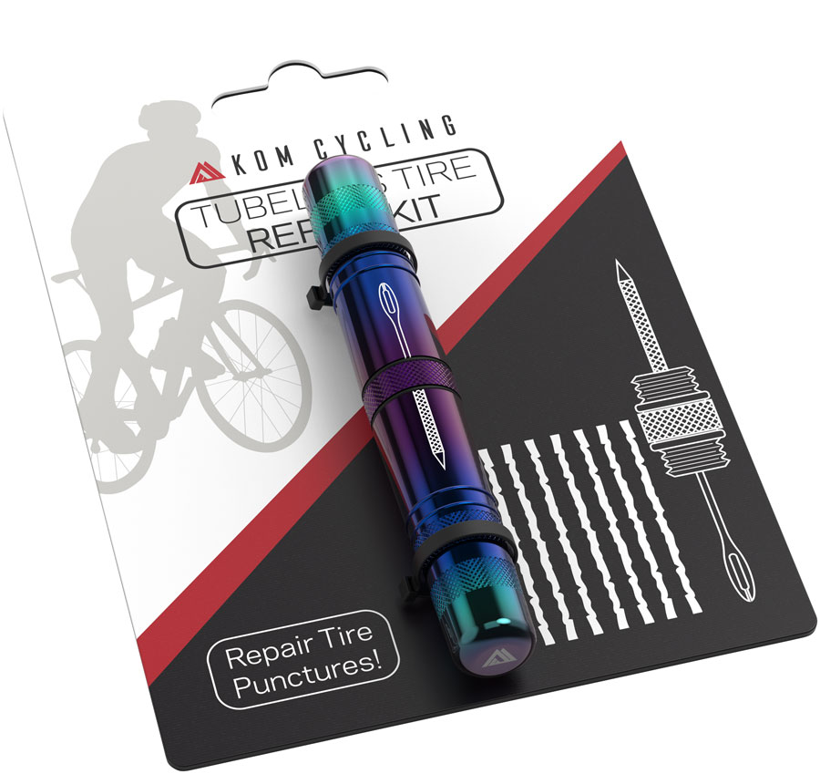 KOM Cycling Tubeless Tire Repair Tool - Iridescent