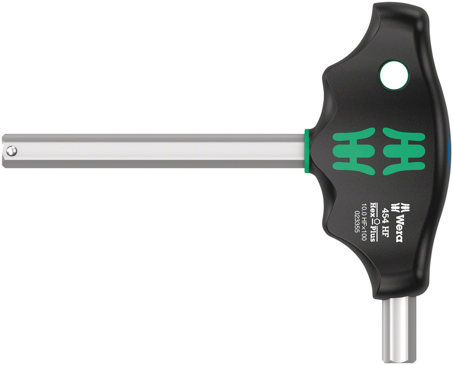 Wera 454 HF T-handle hexagon screwdriver Hex-Plus with holding function, 10 x 100 mm
