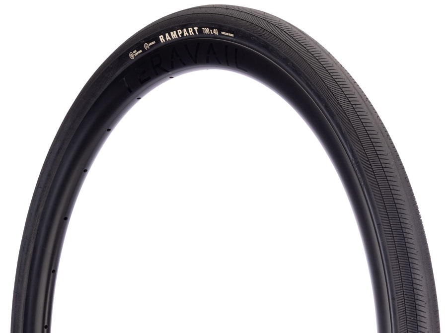 Teravail Rampart Tire - 700 x 40, Tubeless, Folding, Black, Durable, Fast Compound