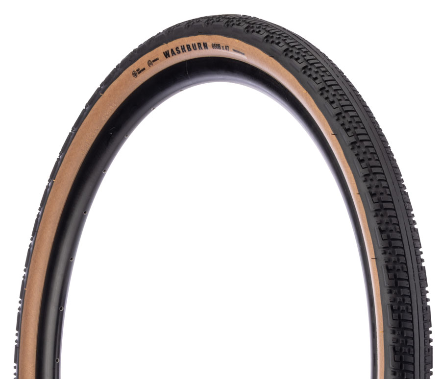 Teravail Washburn Tire - 650 x 47, Tubeless, Folding, Tan, Durable, Fast Compound