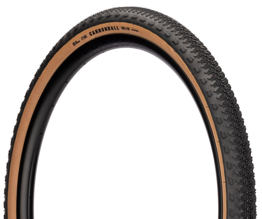 Teravail Cannonball Tire - 700 x 50, Tubeless, Folding, Tan, Light and Supple, Fast Compound