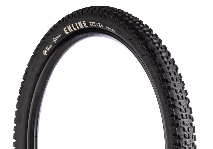 Teravail Ehline Tire - 27.5 x 2.5, Tubeless, Folding, Black, Durable, Fast Compound