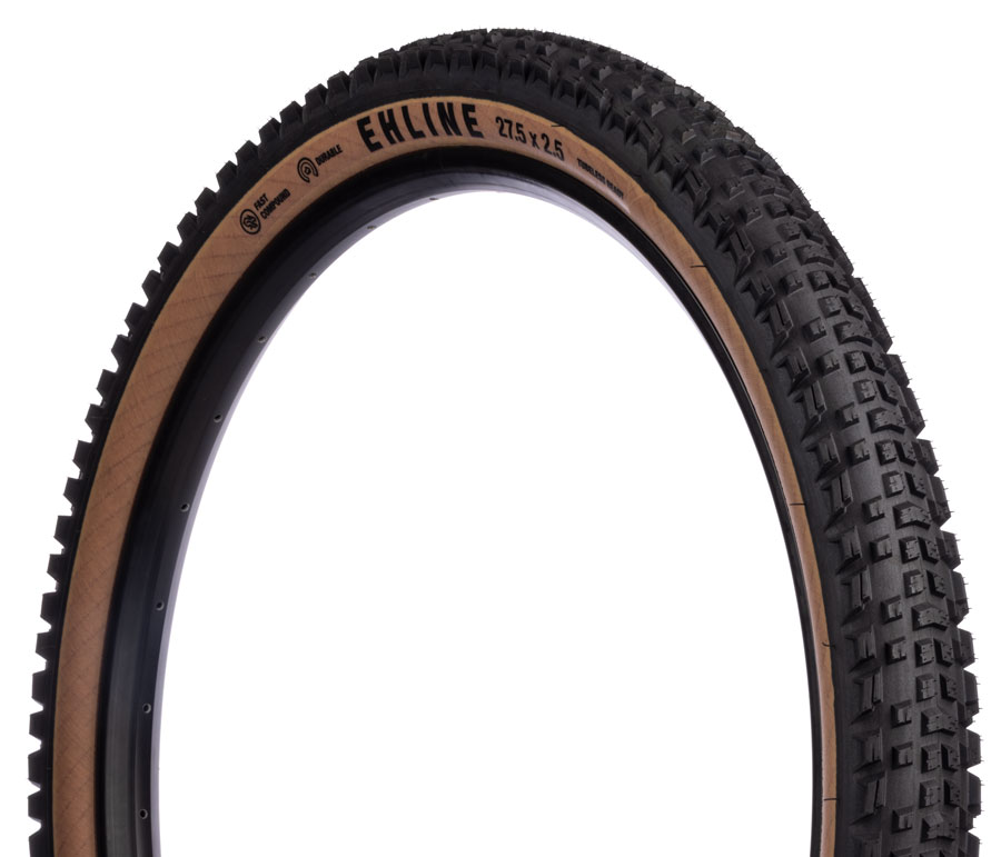 Teravail Ehline Tire - 27.5 x 2.5, Tubeless, Folding, Tan, Durable, Fast Compound