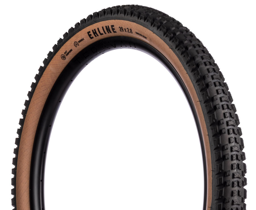 Teravail Ehline Tire - 29 x 2.5, Tubeless, Folding, Tan, Durable, Fast Compound