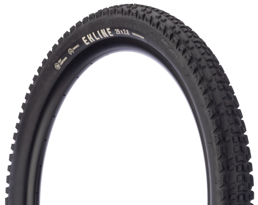 Teravail Ehline Tire - 29 x 2.5, Tubeless, Folding, Black, Durable, Fast Compound