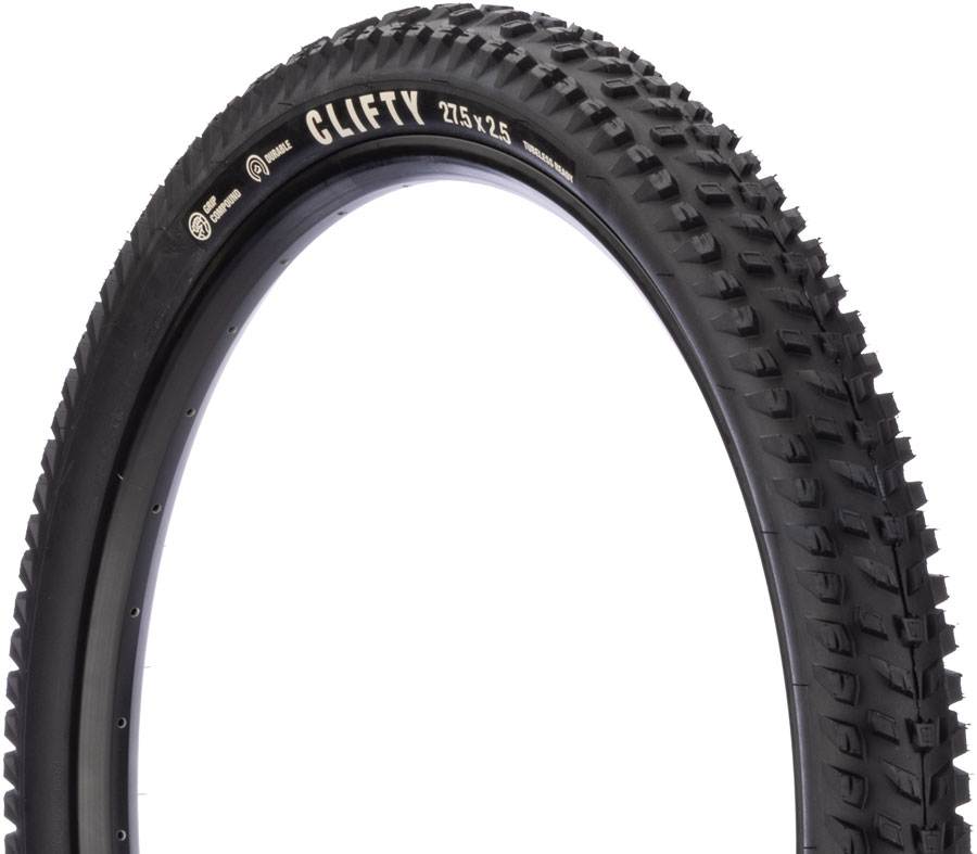Teravail Clifty Tire - 27.5 x 2.5, Tubeless, Folding, Black, Durable, Grip Compound