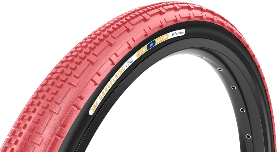 Panaracer GravelKing SK Tire - 700 x 40, Tubeless, Folding, Sakura/Black