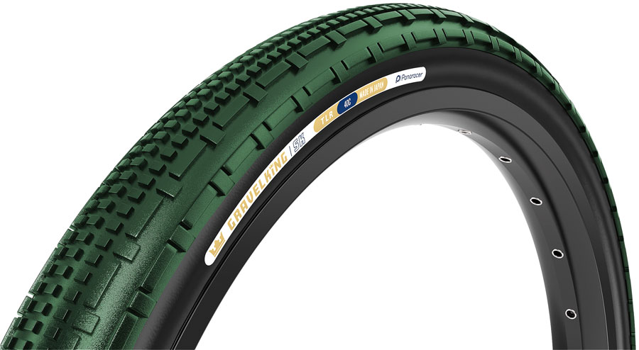 Panaracer GravelKing SK Tire - 700 x 40, Tubeless, Folding, British Racing Green/Black