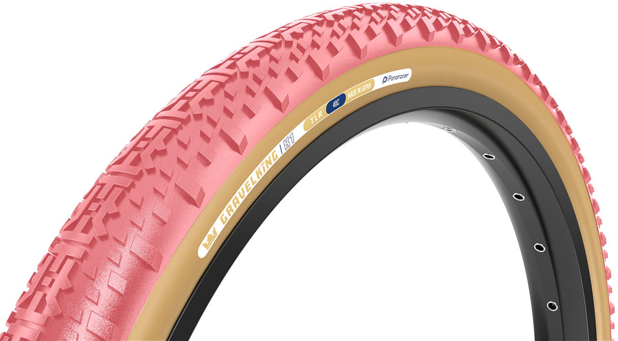 Panaracer GravelKing X1 Tire - 700 x 45, Tubeless, Folding, Sakura/Brown