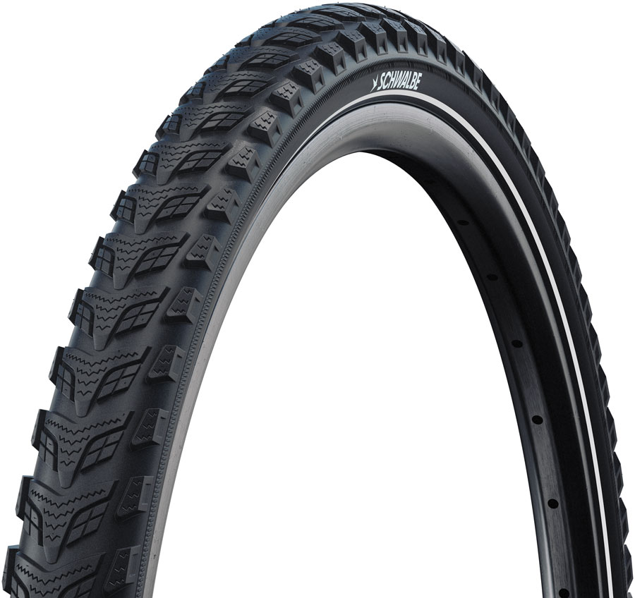 Schwalbe Marathon 365 Tire - 26 x 2.0, Clincher, Wire, Black/Reflective, Performance, GreenGuard, Addix 365, E-50