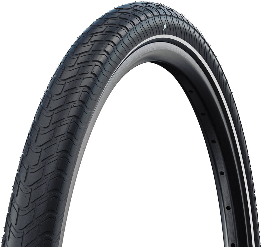 Schwalbe Motion Big Apple Tire - 26 x 2.00, Clincher, Wire, Black/Reflex, Standard, RaceGuard, Addix Green, E-25