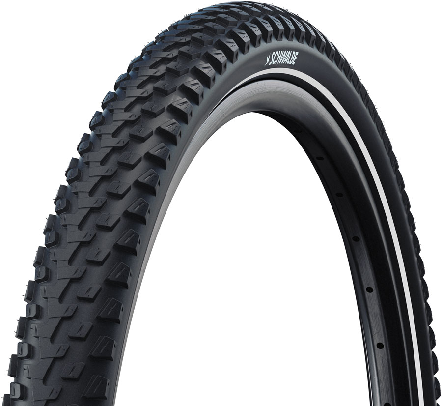 Schwalbe Marathon Plus MTB Tire - 26 x 2.1, Clincher, Wire, Black/Reflective, Performance, SmartGuard, Addix, E-50