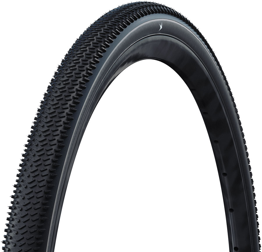 Schwalbe G-One R Tire - 700 x 50, Tubeless, Folding, Black, Performance, RaceGuard, Addix Green, E-25