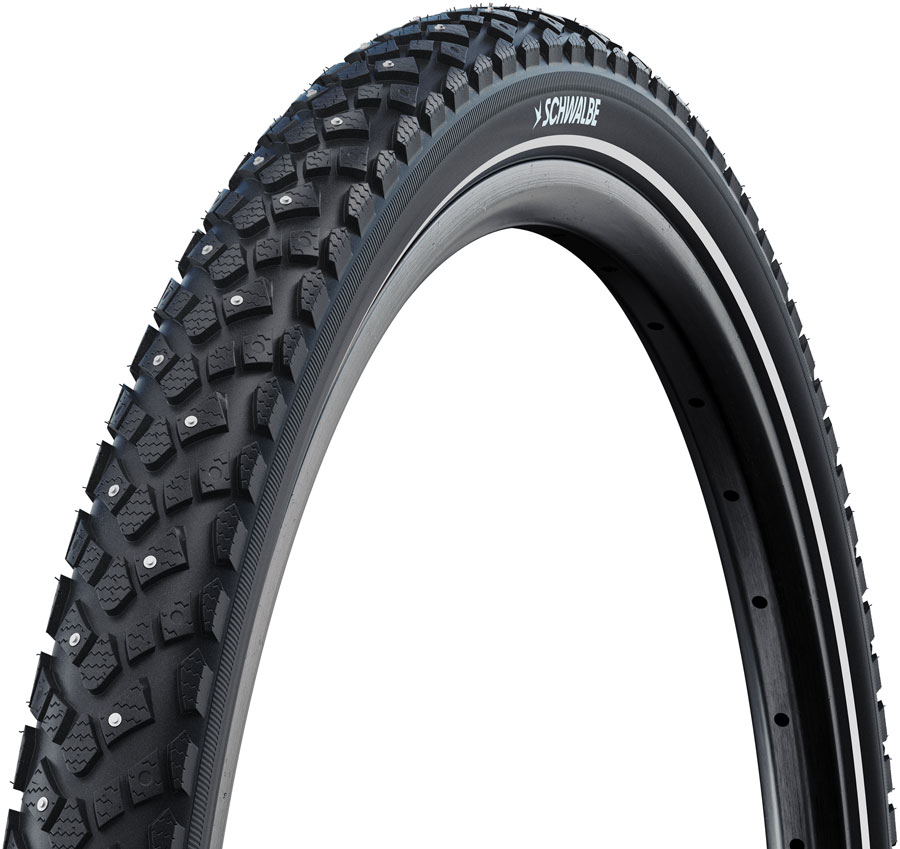 Schwalbe Motion Spike Tire - 700 x 42, Clincher, Wire, Black/Reflex, Standard, K-Guard, E-25, 120 Steel Studs