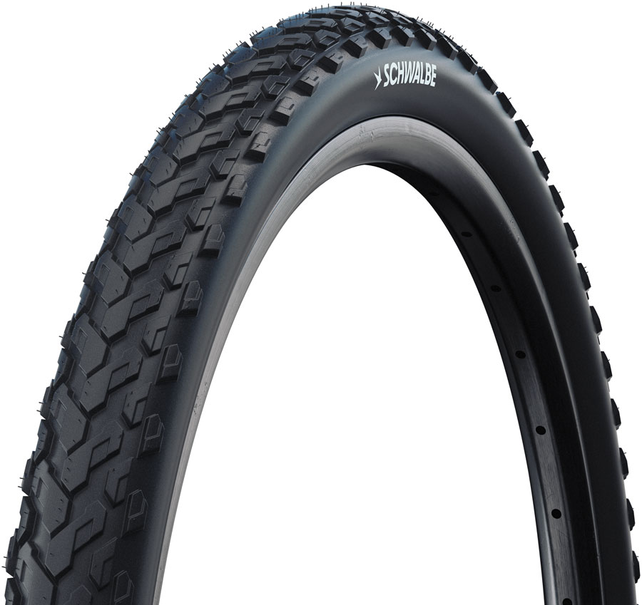 Schwalbe Motion Land Cruiser Tire - 700 x 45, Clincher, Wire, Black, Standard, K-Guard, Green, E-25