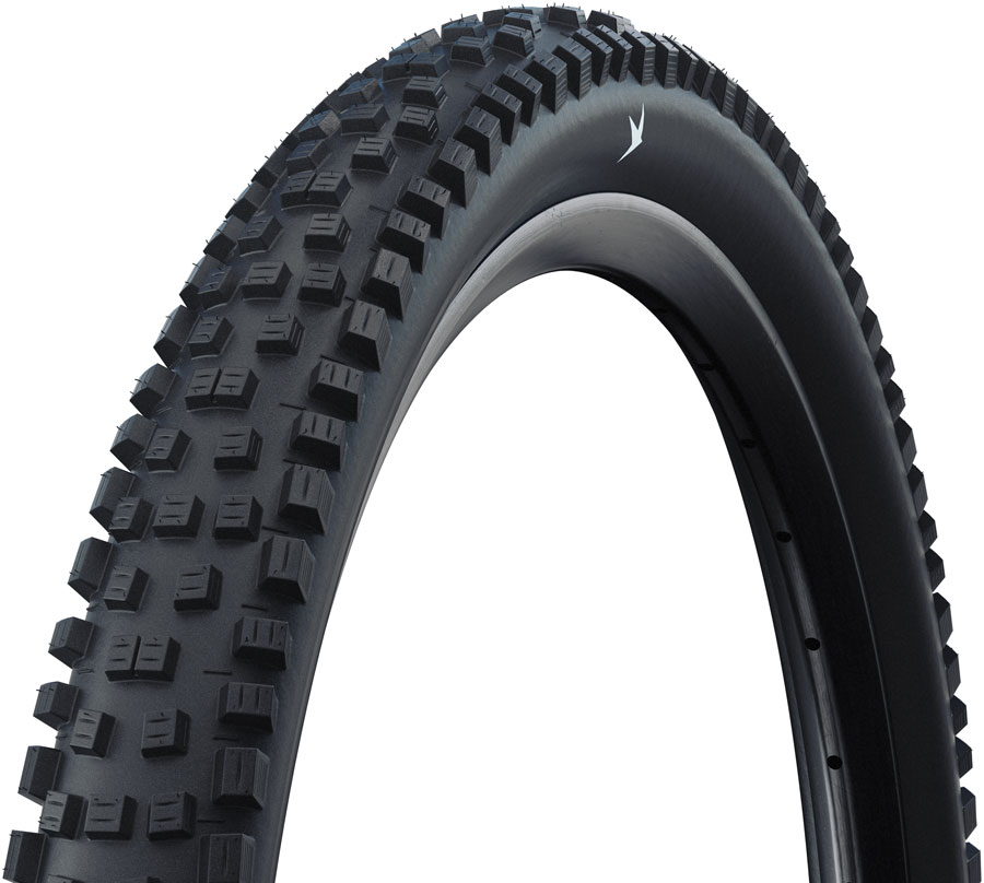 Schwalbe Nobby Nic Tire - 27.5 x 2.25, Tubeless, Folding, Black, Standard, Addix Green, E-50