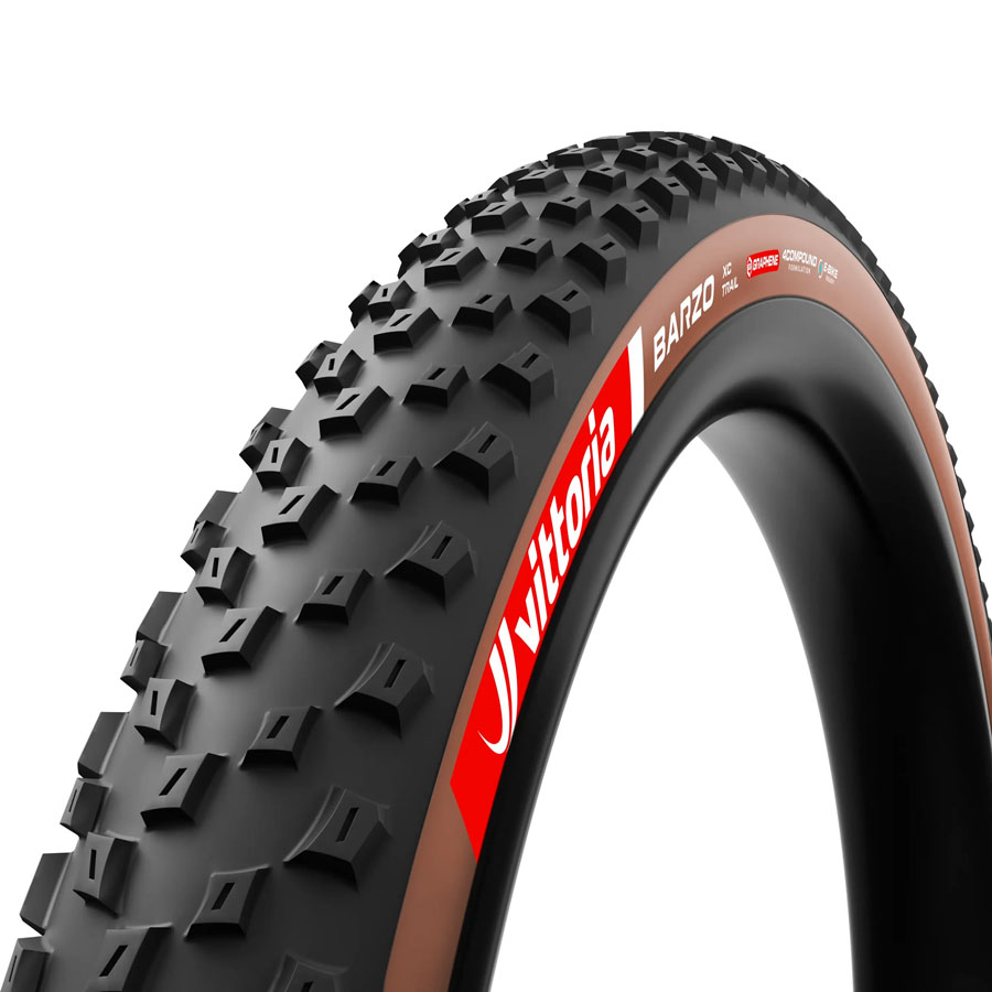 Vittoria Barzo XC Trail Tire - 29 x 2.40, Tubeless, Folding, Black/Brown, 4C Graphene, G2.0, E-Bike