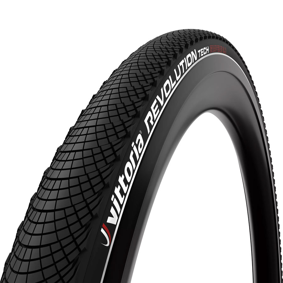 Vittoria Revolution Tech Tire - 26 x 2.0, Clincher, Wire, Black/Reflective, 1C Graphene, G2.0