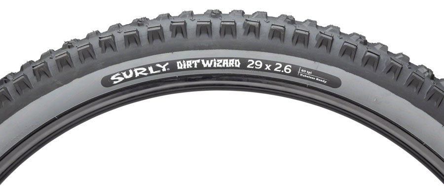 Surly Dirt Wizard Tire - 29 x 2.6, Tubeless, Folding, Black/Slate, 60 tpi