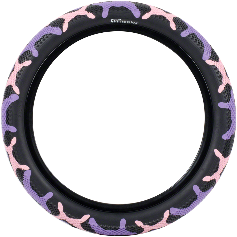 Cult X Vans Tire - 16 x 2.2, Clincher, Wire, Purple Camo/Black