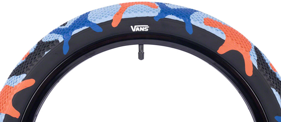 Cult X Vans Tire - 26 x 2.1, Clincher, Wire, Blue/Orange Camo