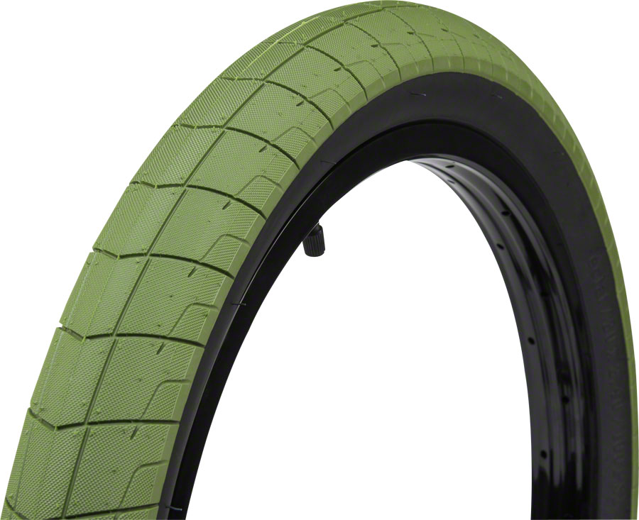 Eclat Fireball Tire - 20 x 2.3, Clincher, Wire, Army Green/Black, 100tpi