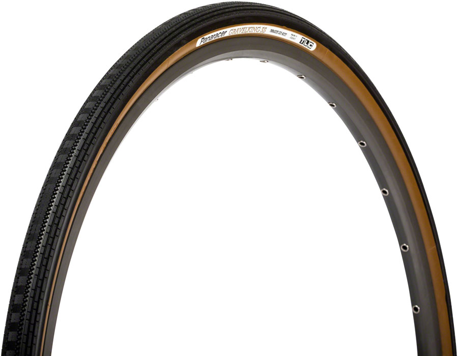 Panaracer GravelKing SS Tire - 700 x 32, Tubeless, Folding, Black/Brown