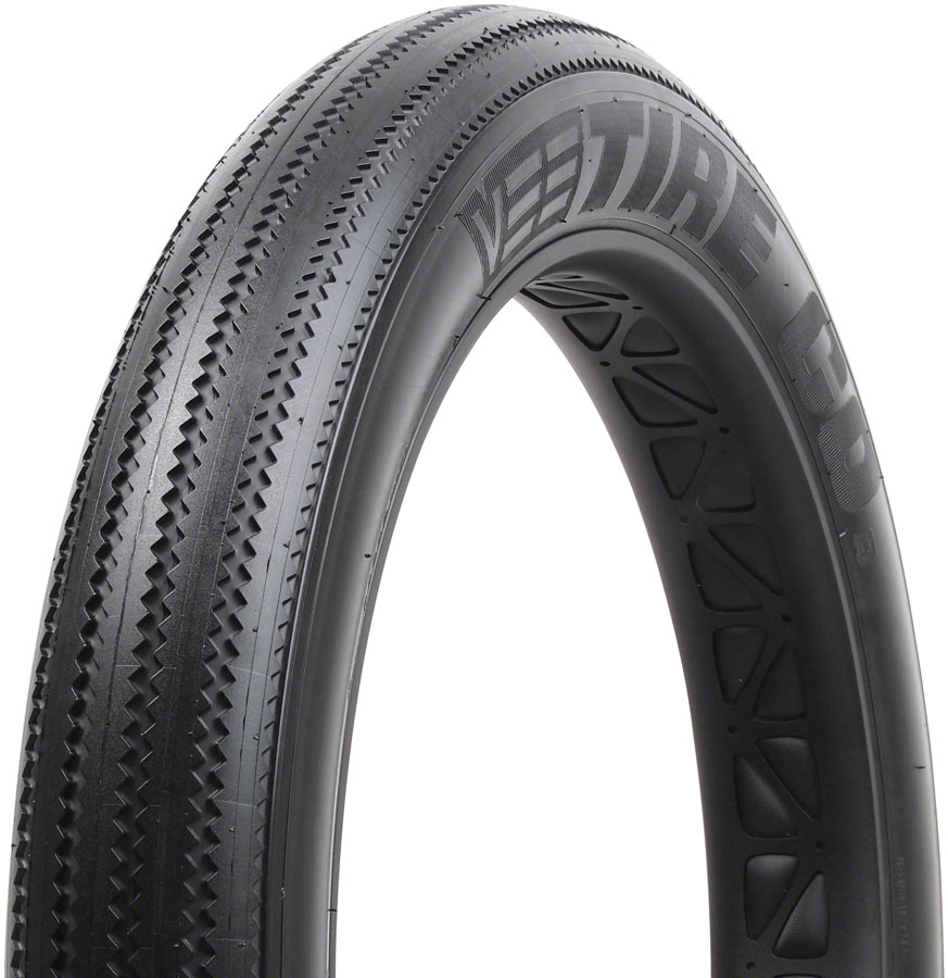 Vee Tire Co. Zigzag Tire - 20 x 4.0, Clincher, Wire, Black, Performance, Override Powerwall, E-Bike E-50