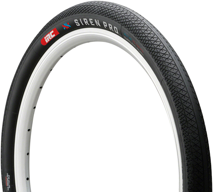 IRC Tire Siren Pro Tire - 20 x 1.9, Tubeless, Folding, Black, 120tpi